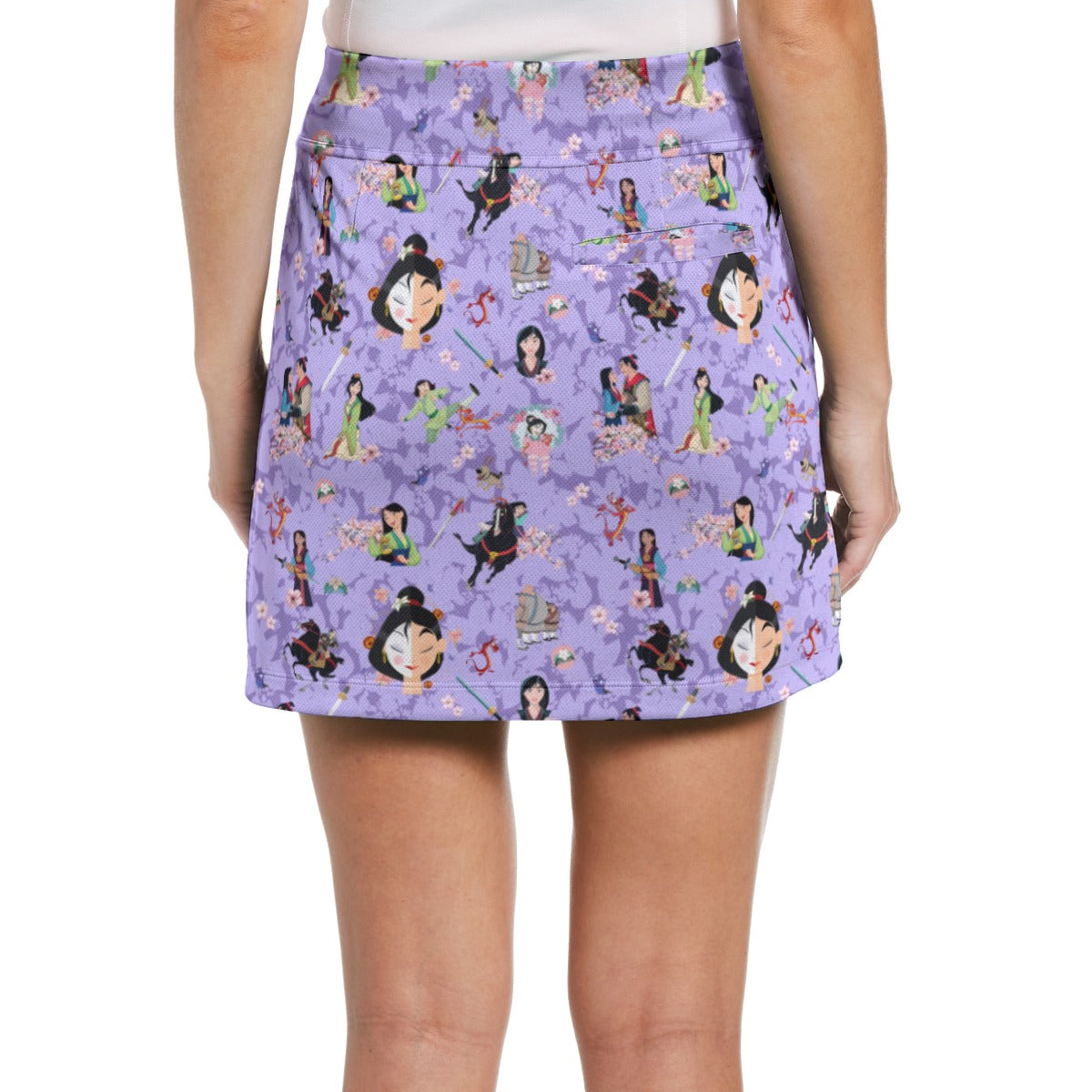 Worth Fighting For All-Over Print Women's Middle-Waisted Skorts