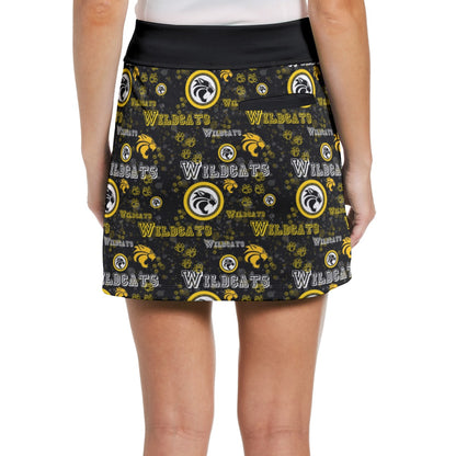 Wildcats All-Over Print Women's Middle-Waisted Skorts