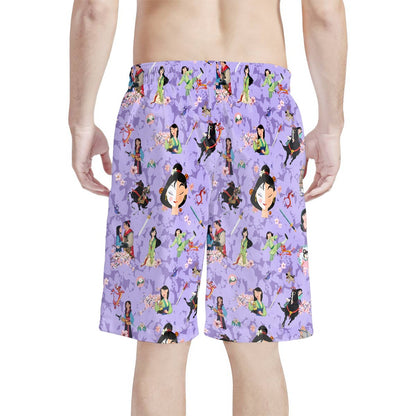 Worth Fighting For All-Over Print Men's Beach Shorts