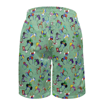 Magical Ears All-Over Print Men's Beach Shorts