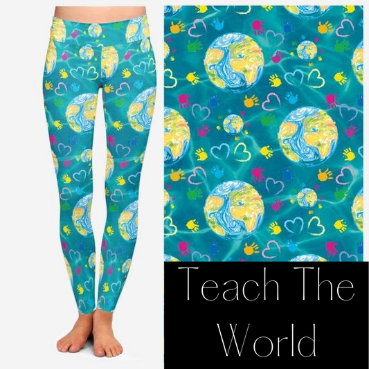 Earth Day Leggings w/Pockets