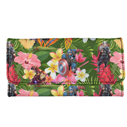 Tropical Heroes Long Folding Wallet