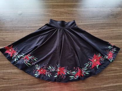 SWING SKIRT RUN- FLORAL FLAMINGO