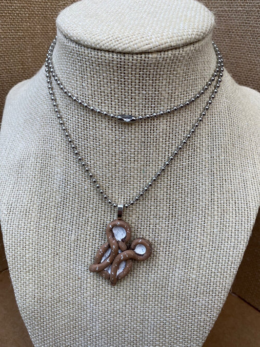 Mouse Pretzel Necklace