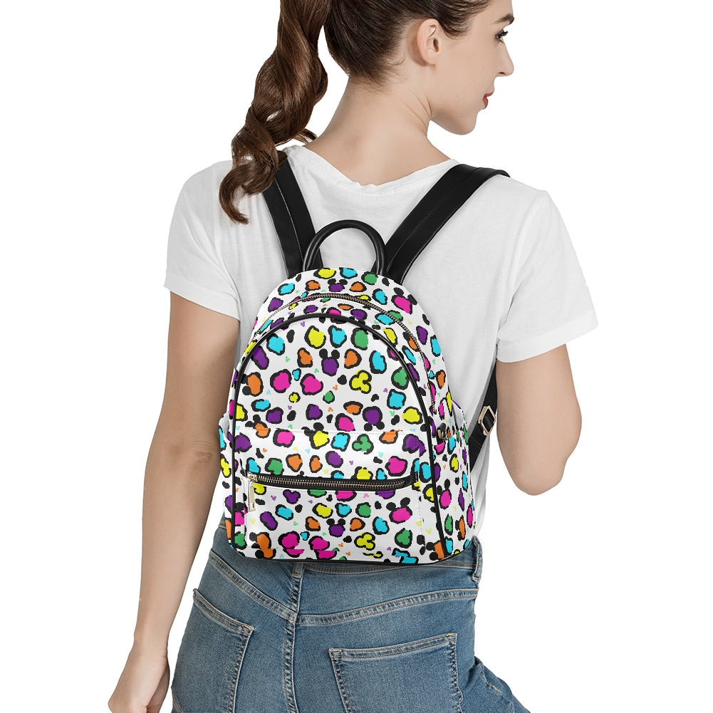 Neon Spots Casual Backpack for women