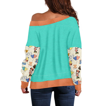 Mouse Momma Women's one-shoulder top