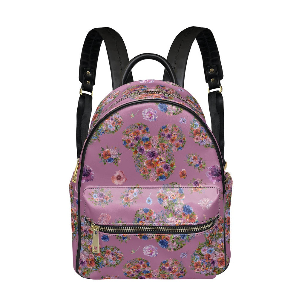 Floral Mouse Casual Backpack for women