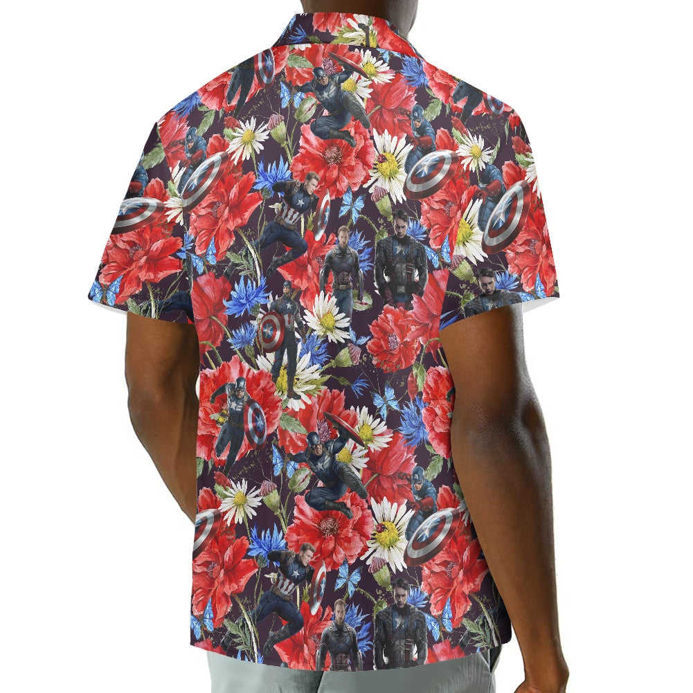 Floral Cap Hawaiian shirt