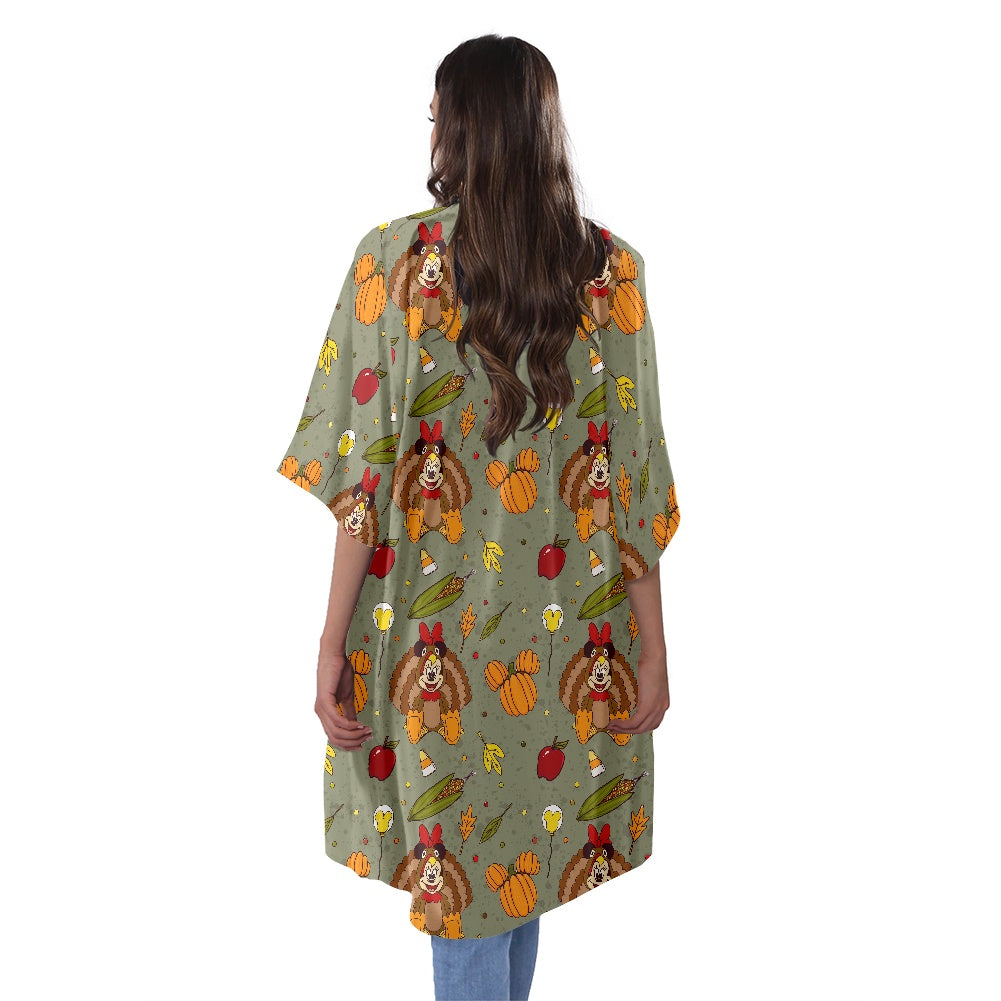 Turkey Min Women's Half Sleeve Kimono Cardigan