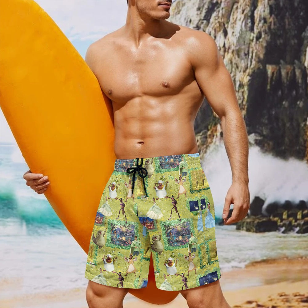 Almost There All-Over Print Men's Beach Shorts