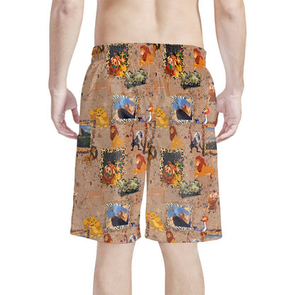 Pride Rock All-Over Print Men's Beach Shorts