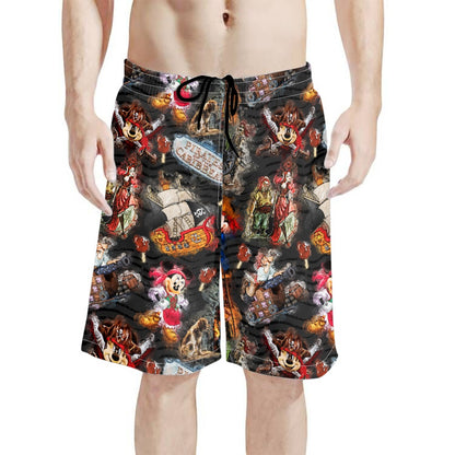 Pirate's Life All-Over Print Men's Beach Shorts