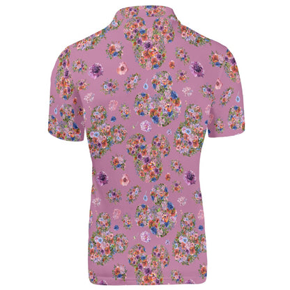 Floral Mouse Polo T-shirt