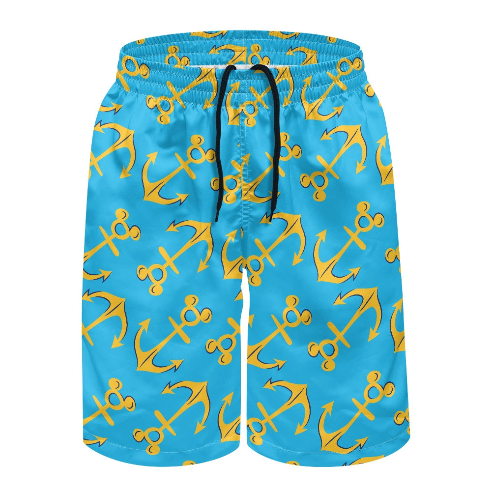 Mouse Anchors All-Over Print Men's Beach Shorts