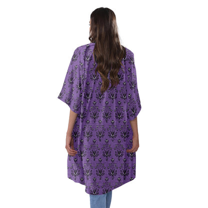 HM Wallpaper-B- Women's Half Sleeve Kimono Cardigan