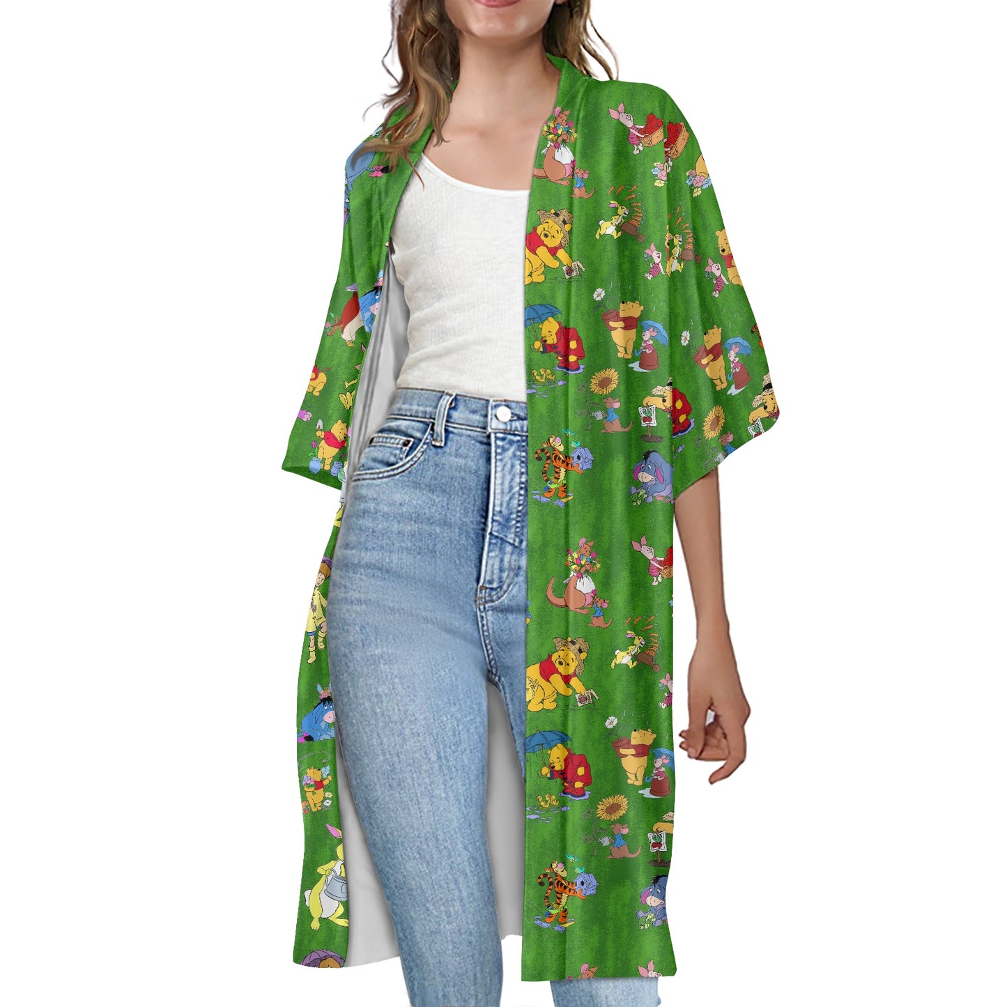 Spring Winnie Women's Half Sleeve Kimono Cardigan