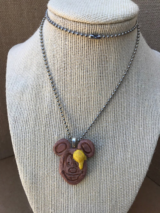 Mouse Waffle Necklace