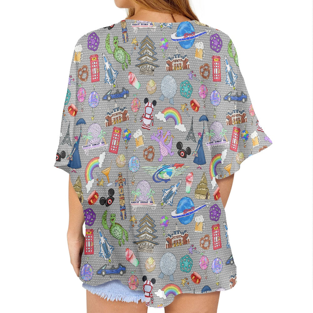 World Showcase Women's cardigan chiffon shirt