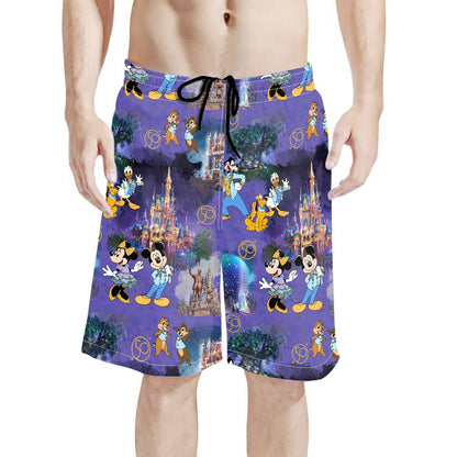 50th Anniversary All-Over Print Men's Beach Shorts