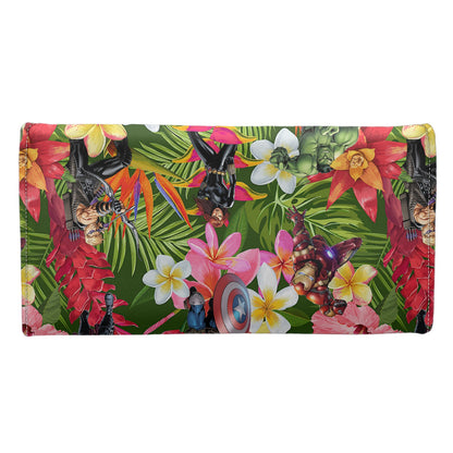 Tropical Heroes Long Folding Wallet