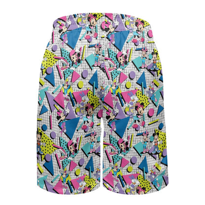 Aerobics All-Over Print Men's Beach Shorts