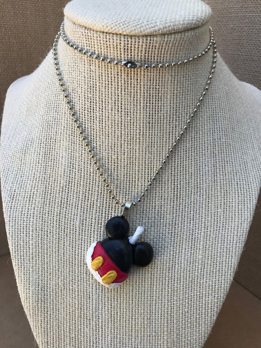 Mouse Candy Apple Necklace