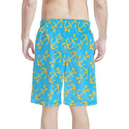 Mouse Anchors All-Over Print Men's Beach Shorts