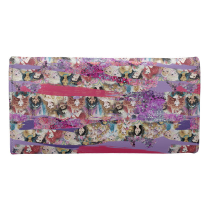 Princess Brush Long Folding Wallet