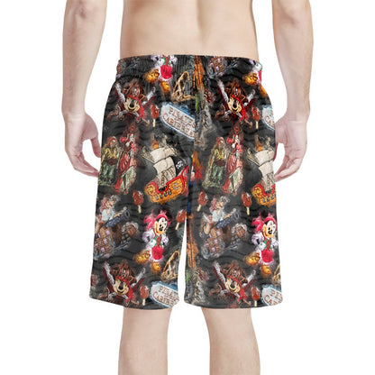 Pirate's Life All-Over Print Men's Beach Shorts