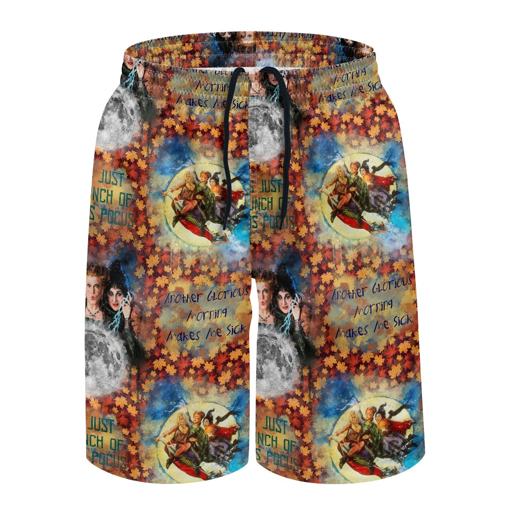 Makes Me Sick All-Over Print Men's Beach Shorts