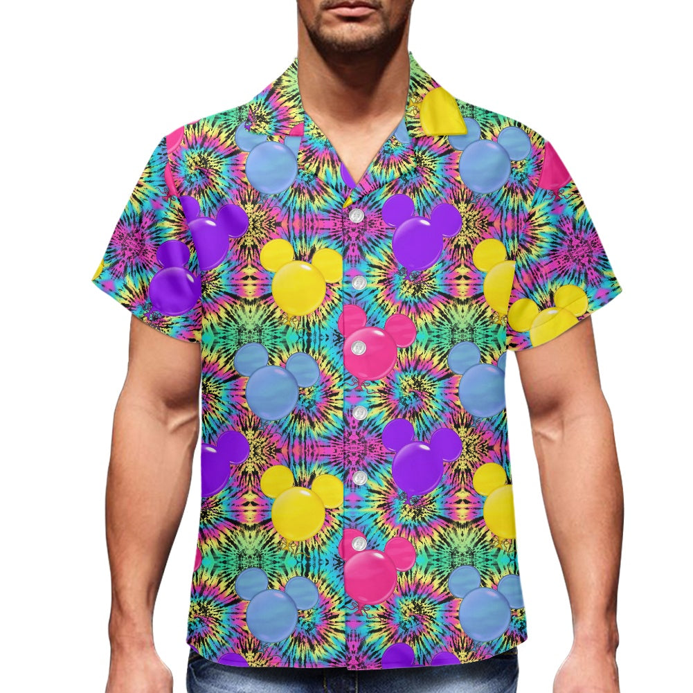 Tie Dye Mouse Hawaiian shirt