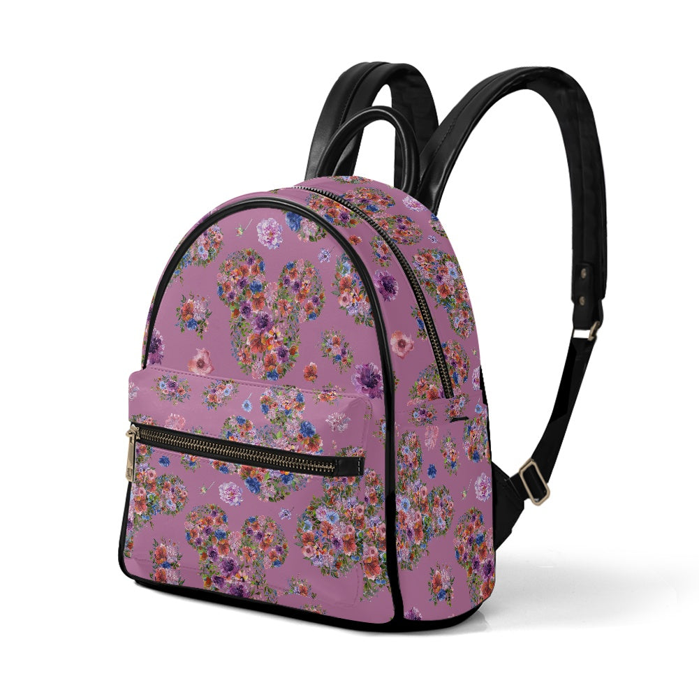 Floral Mouse Casual Backpack for women