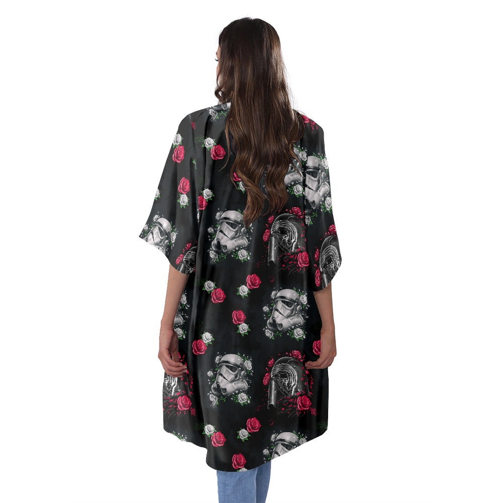 Kylo Troopers Women's Half Sleeve Kimono Cardigan