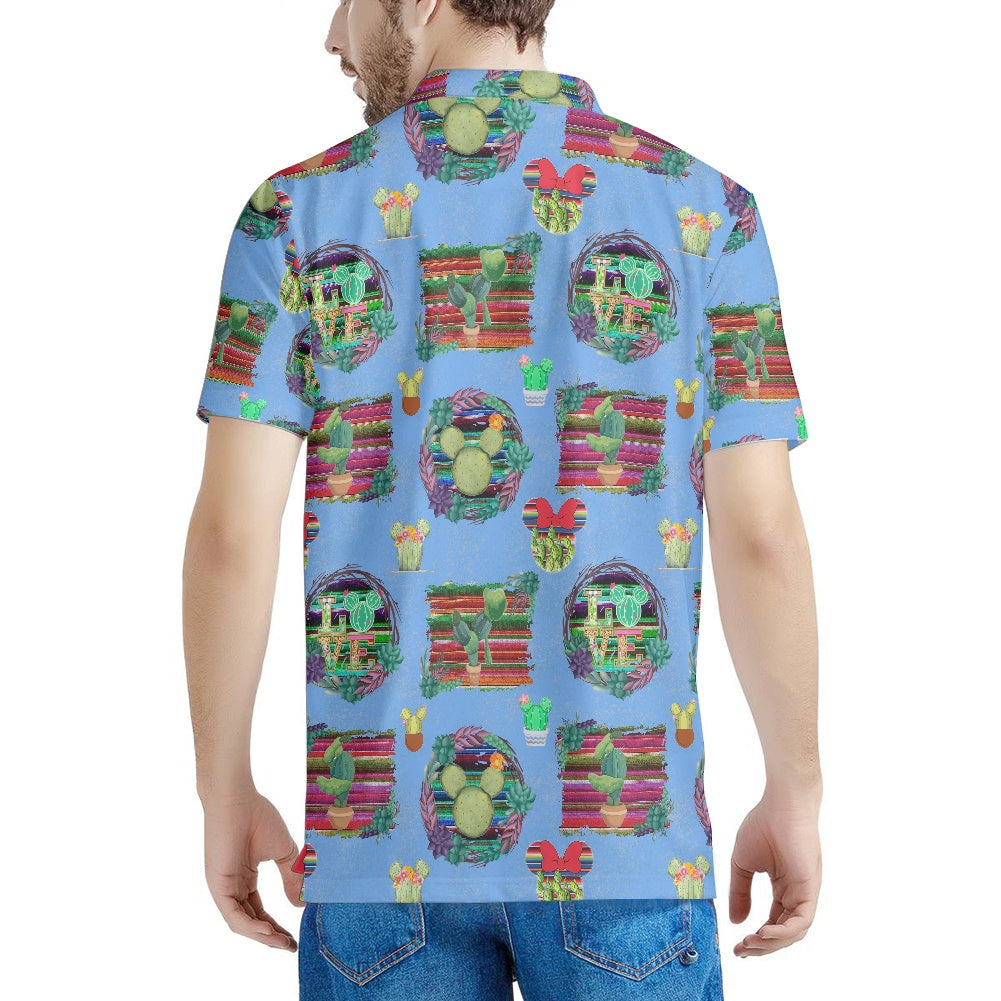 Mouse Cactus Polo T-shirt