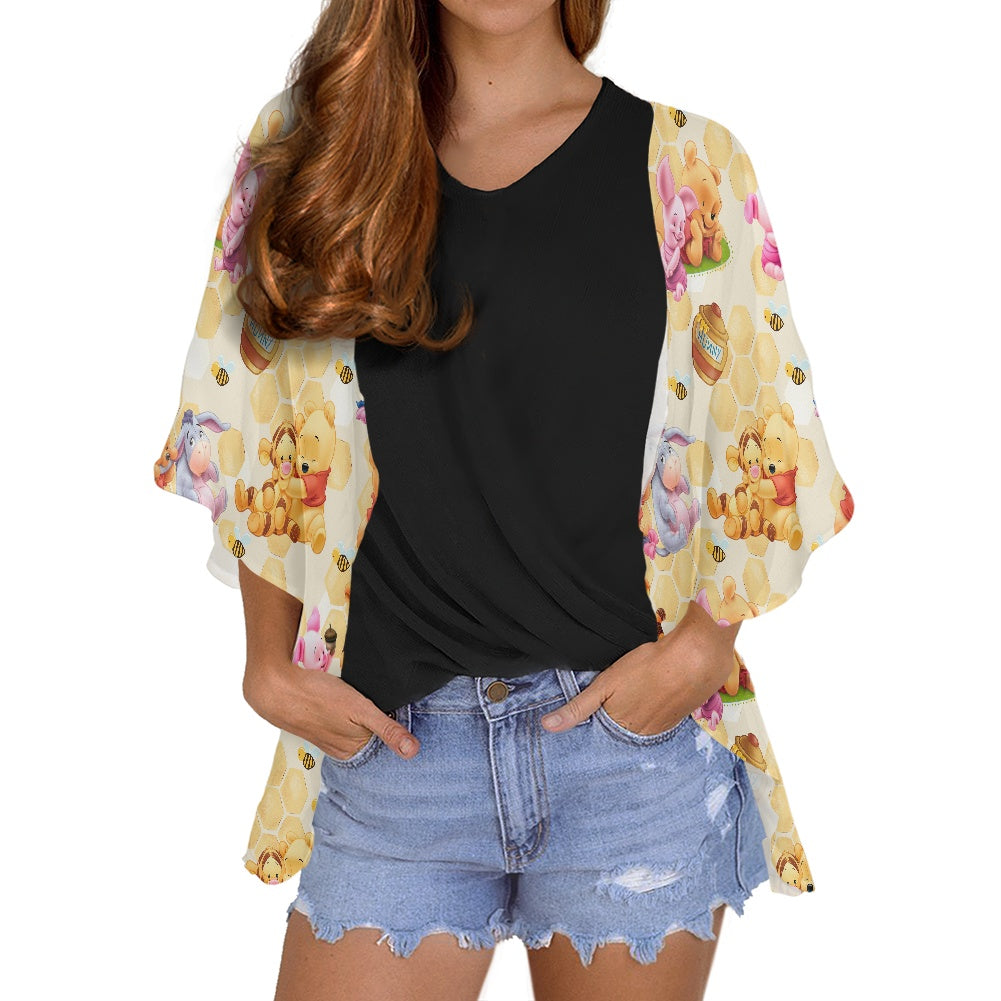 Honey Pot Pals Women's cardigan chiffon shirt