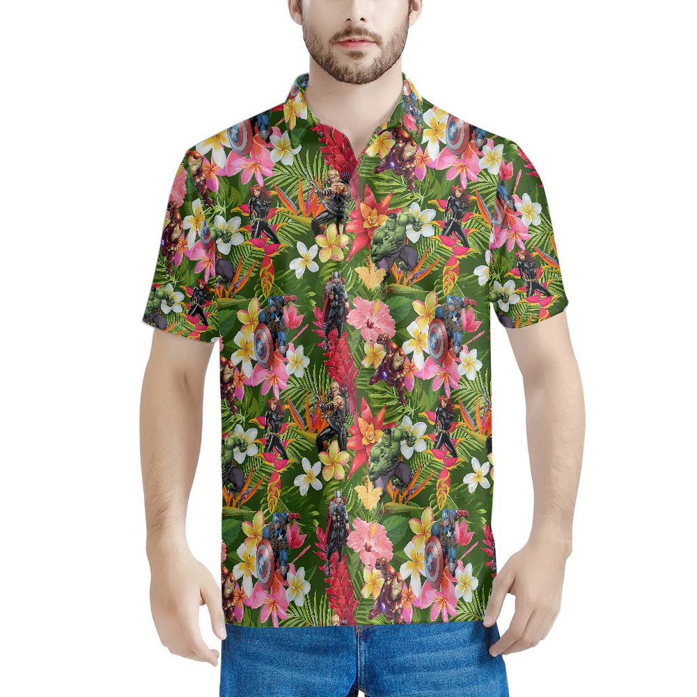 Tropical Heroes Polo T-shirt