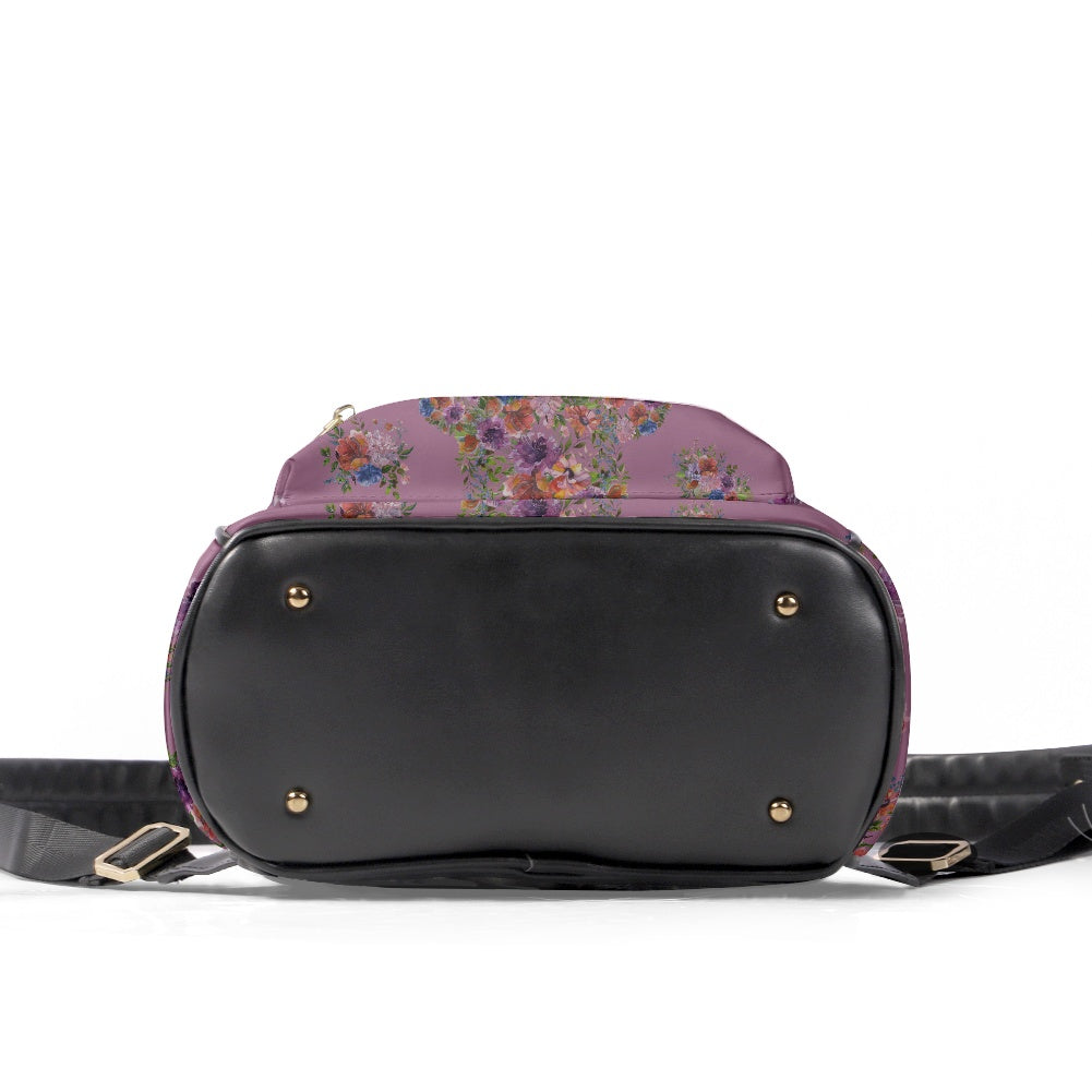 Floral Mouse Casual Backpack for women