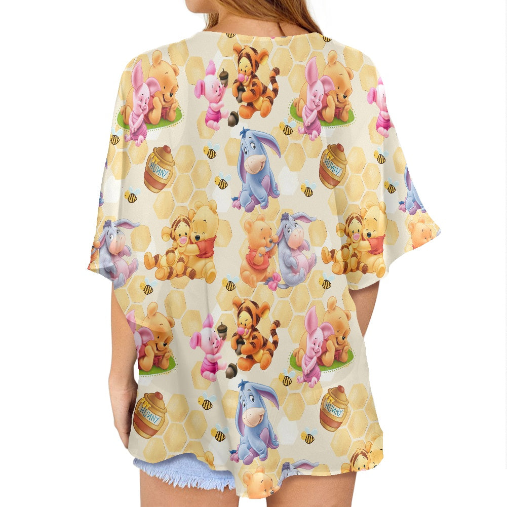 Honey Pot Pals Women's cardigan chiffon shirt