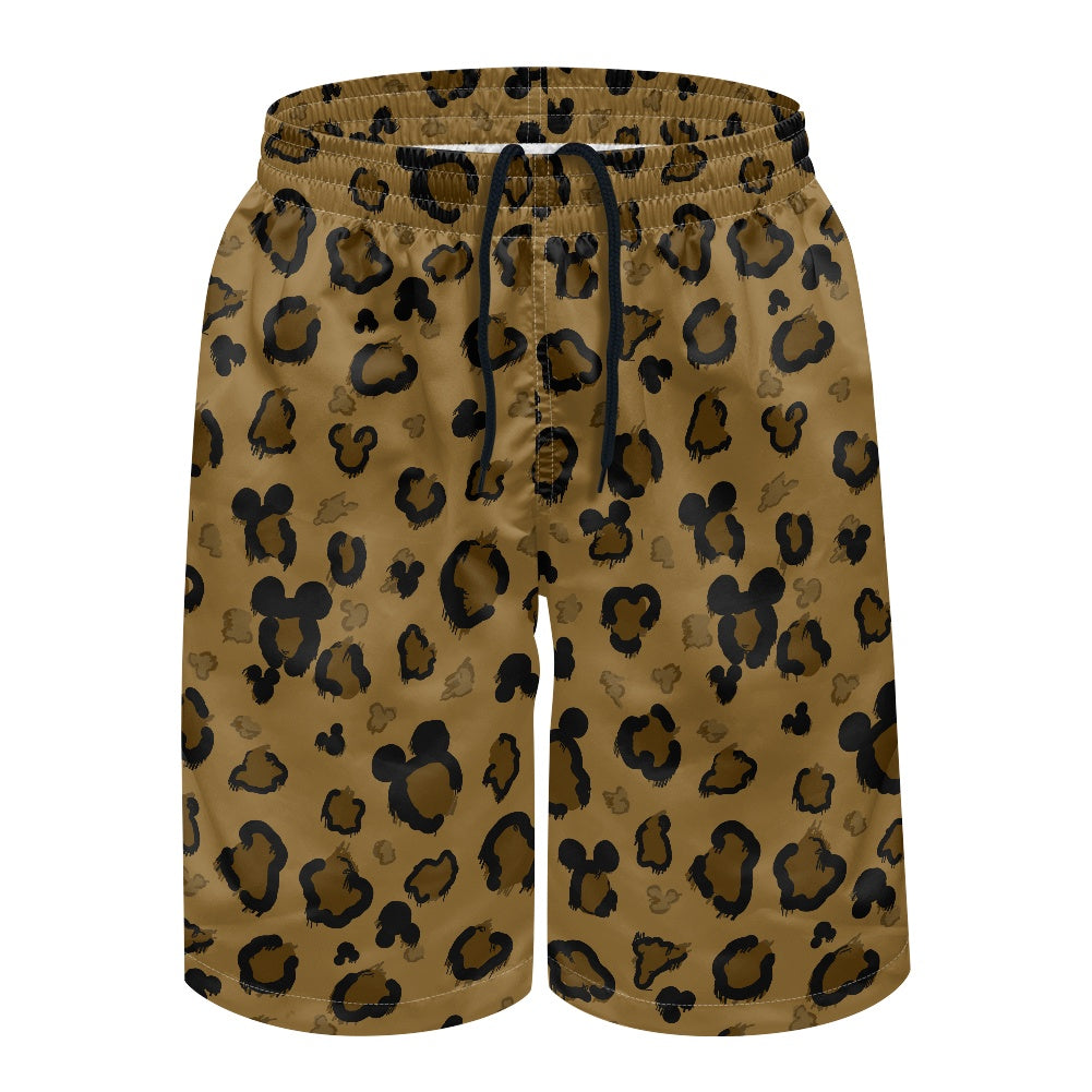 Cheetah Mouse All-Over Print Men's Beach Shorts