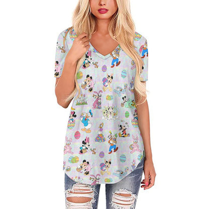 Easter Pals Women's V-neck Top