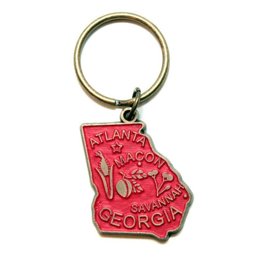 Georgia Keychain- Gleeful Peacock