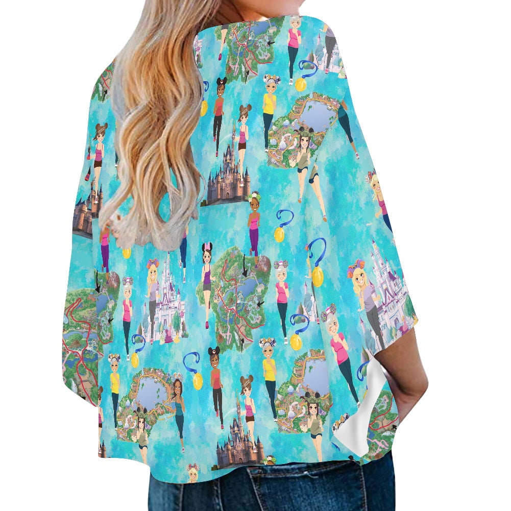 Meet Me at the Castle Women‘s’ V-neck Streamers Blouse