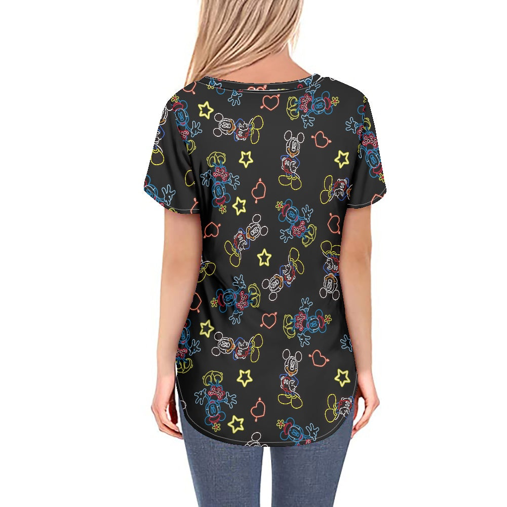 Neon Mouse Women's V-neck Top