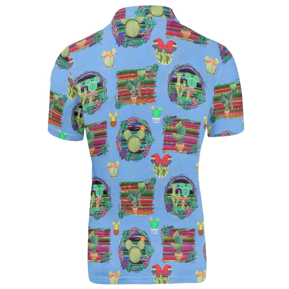 Mouse Cactus Polo T-shirt