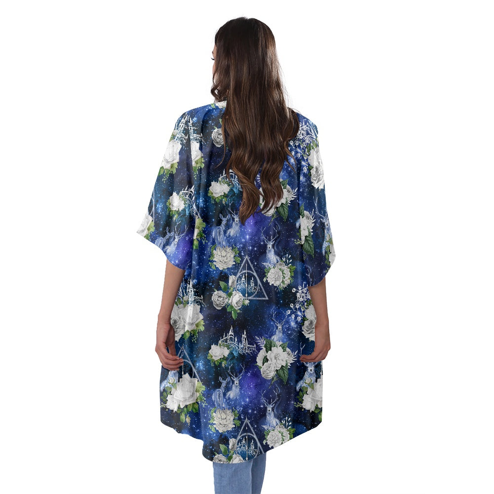 HP Patronus Women's Half Sleeve Kimono Cardigan