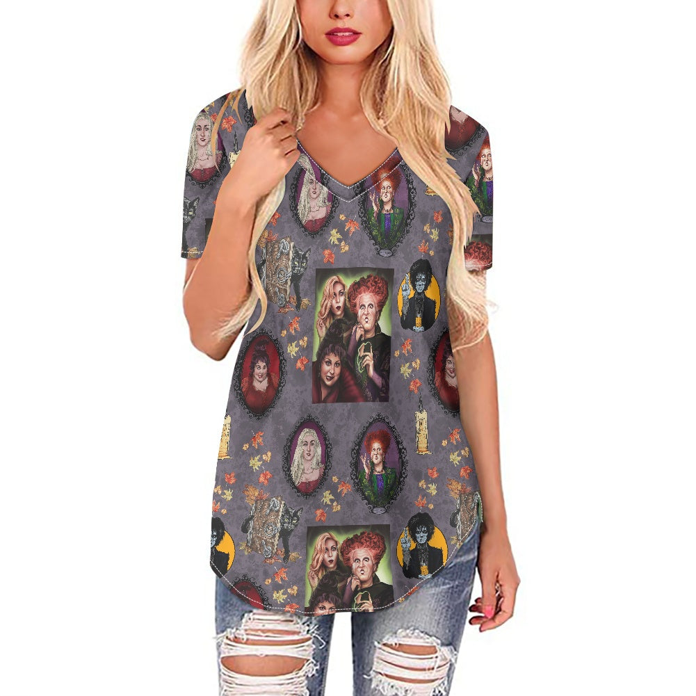 Hocus Portraits Women's V-neck Top