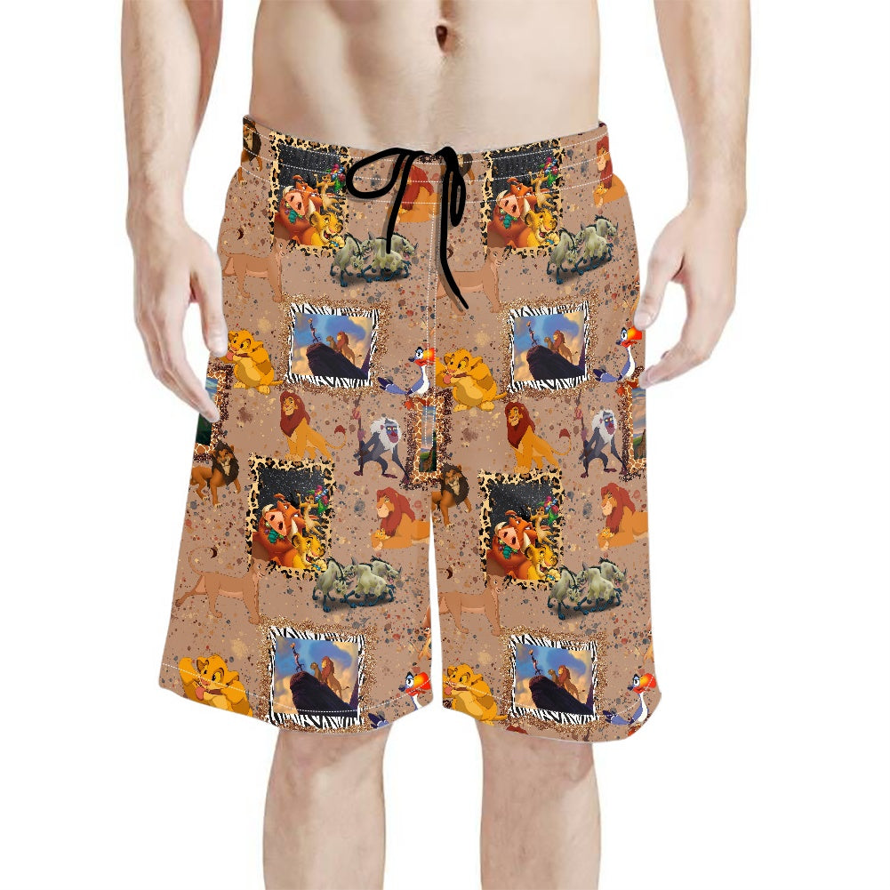 Pride Rock All-Over Print Men's Beach Shorts