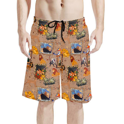 Pride Rock All-Over Print Men's Beach Shorts