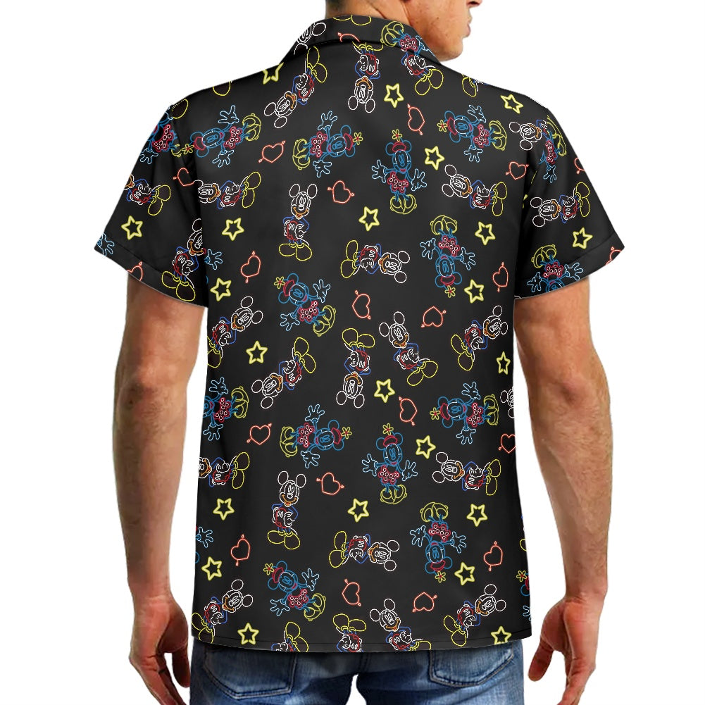 Neon Mouse Hawaiian shirt