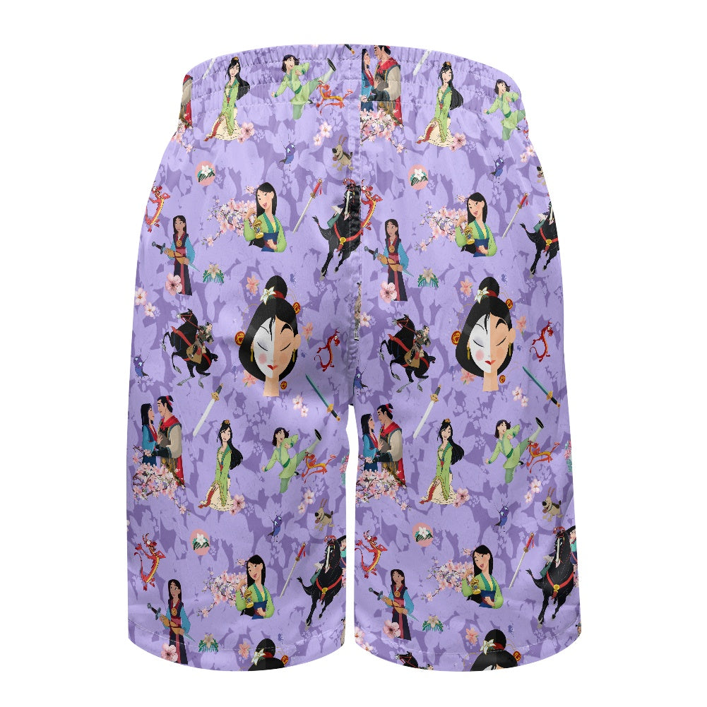 Worth Fighting For All-Over Print Men's Beach Shorts